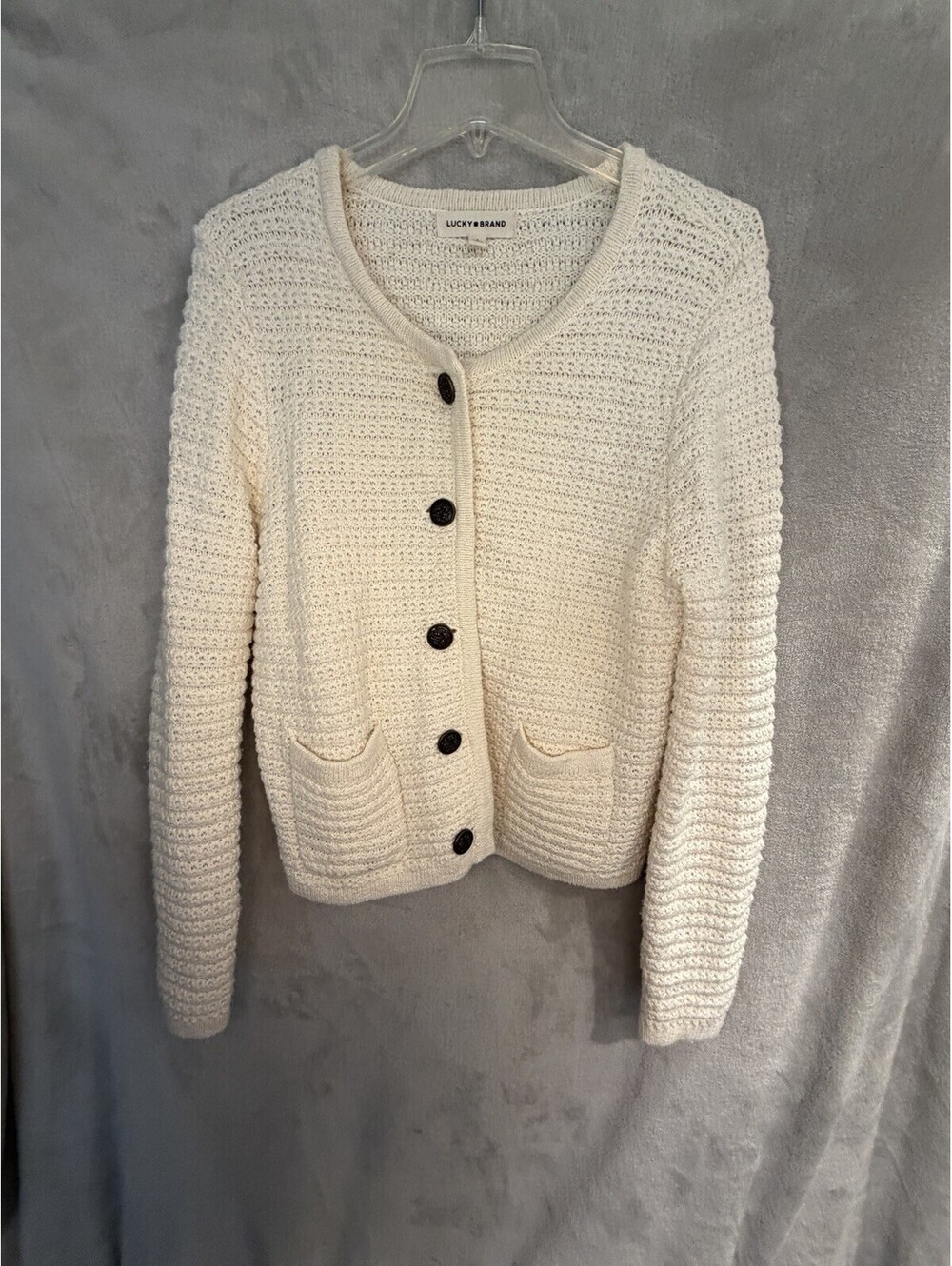 Lucky Brand Cardigan Sweater Women’s Knit Button Size Large